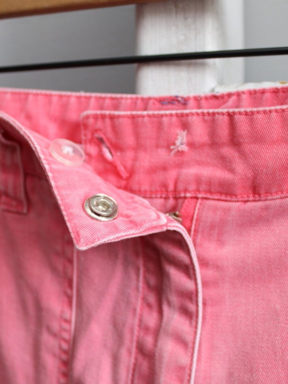 Bushwacker Pink Peachy Vintage Y2K Capri Cropped Cargo Utility Pants Size 10 - Picture 5 of 5